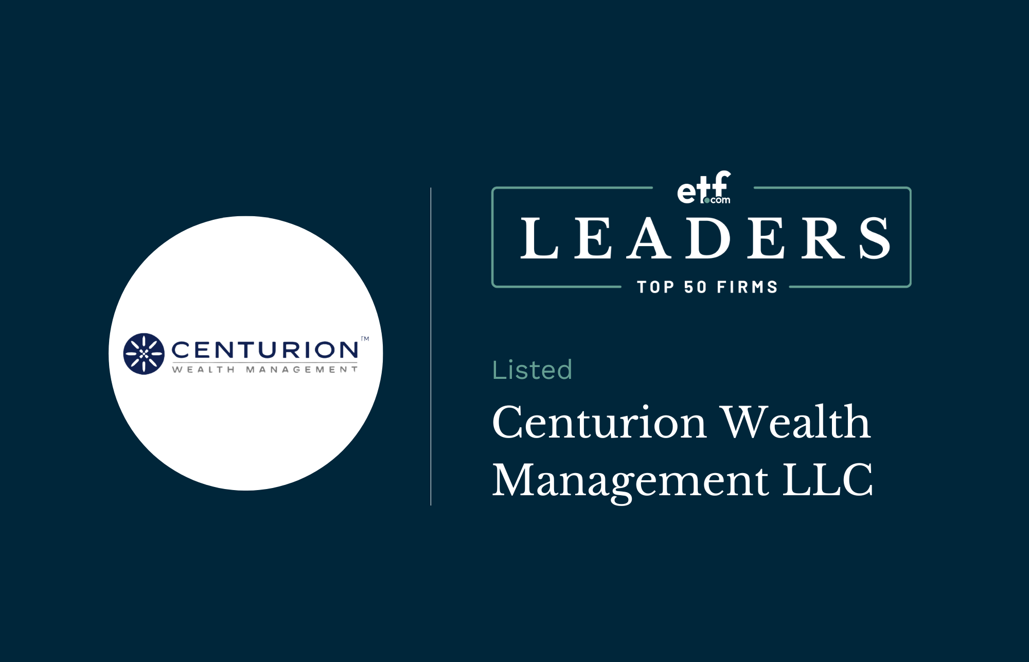 etf.com Centurion Wealth Decal